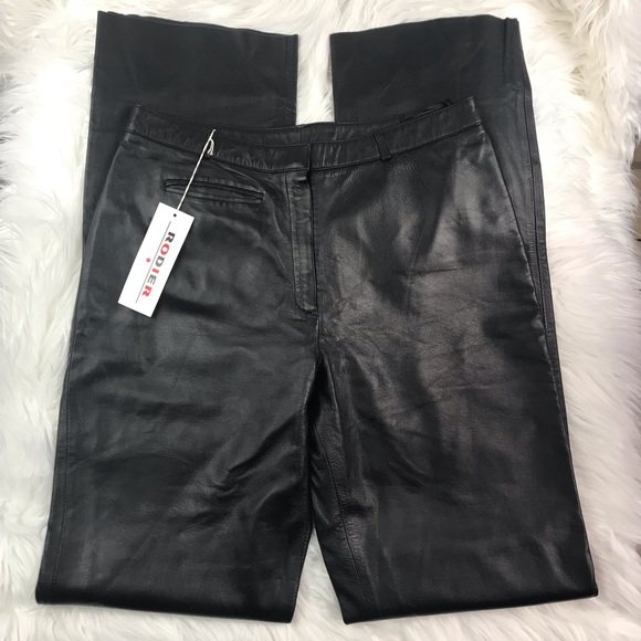 Rodier Leather Pants New With Tags - Picture 1 of 8